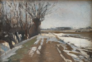 Paesaggio invernale. Utterslev vicino a Copenaghen da Albert Gottschalk